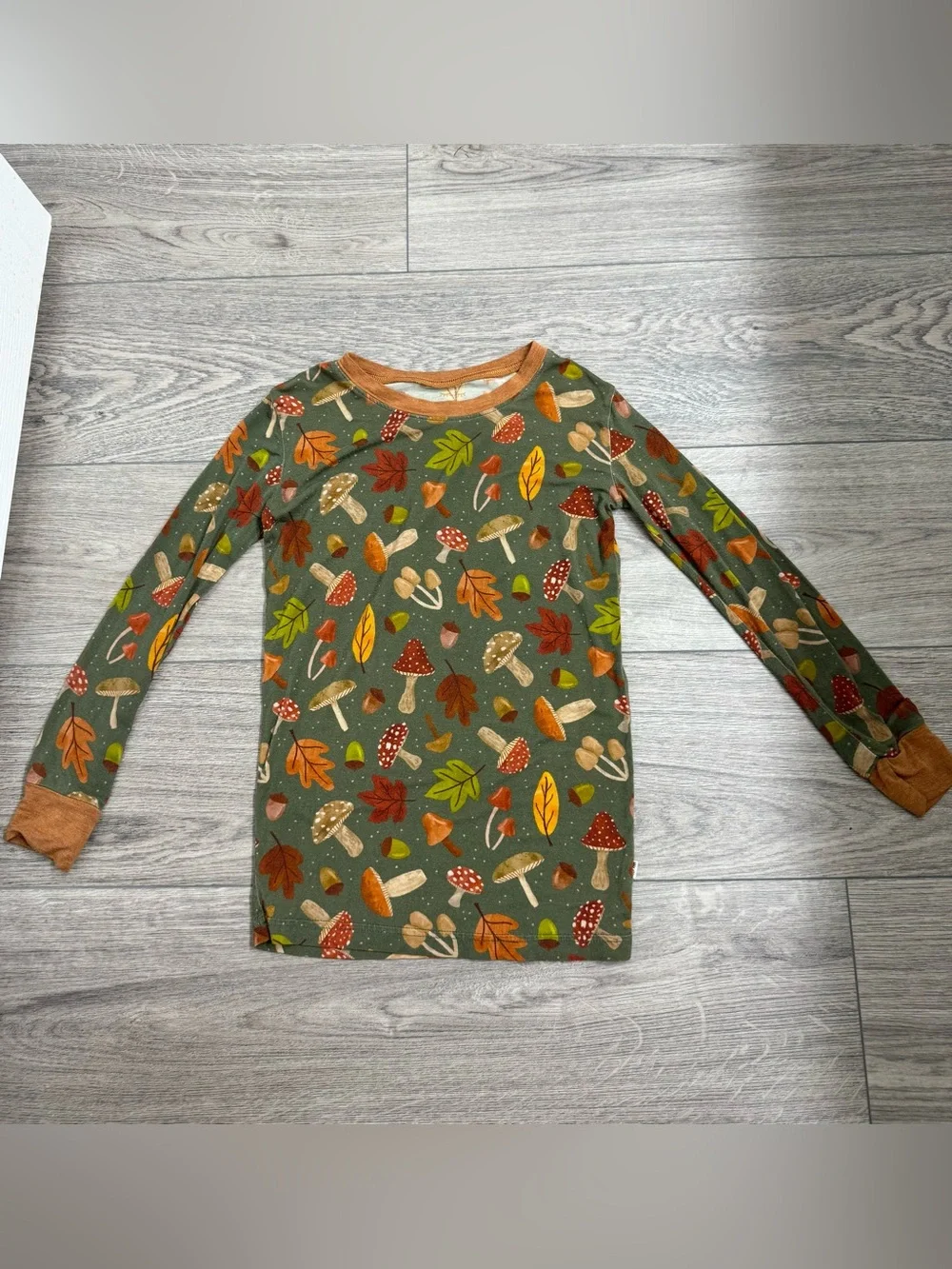 Little sleepies woodland forest long sleeve shirt 7/8